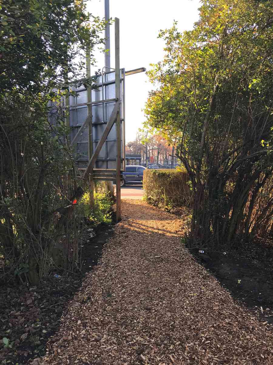 tijdelijk pad van en naar Grotesteenweg tijdelijk pad van en naar Grotesteenweg